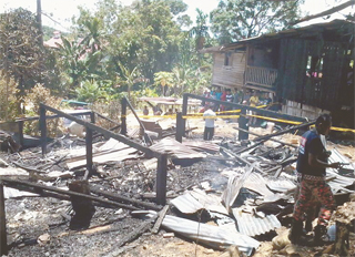 Man and son among 3 burnt to death
