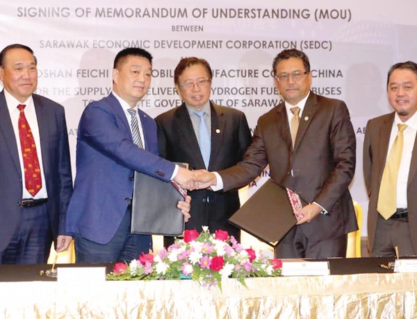 EDC, China firm ink MoU for three hydrogen fuel cell buses