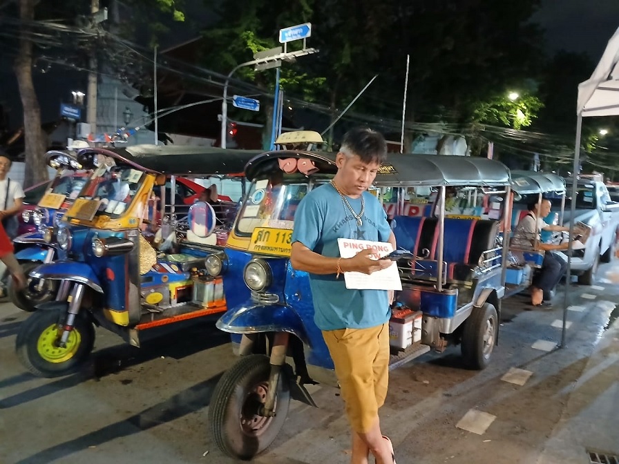 Tuk Tuk still a popular choice for cheap transportation within Bangkok city.
