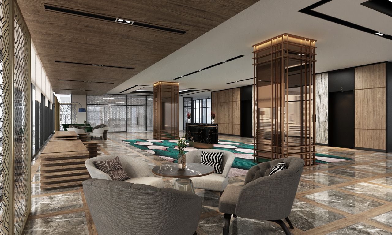  Artist’s impression of Shorea & Astoria Reception Lobby at Level 3.
