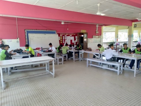 Lessons  at school canteen  for 117 LD  students