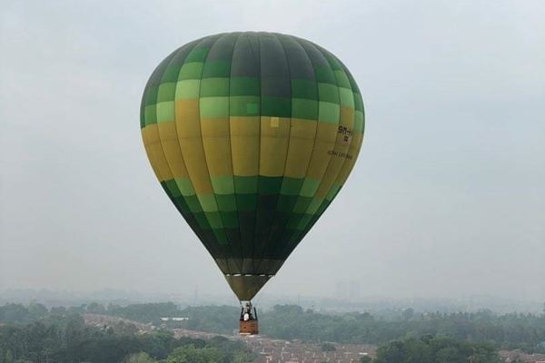 Hot air balloon  service way to  attract tourists