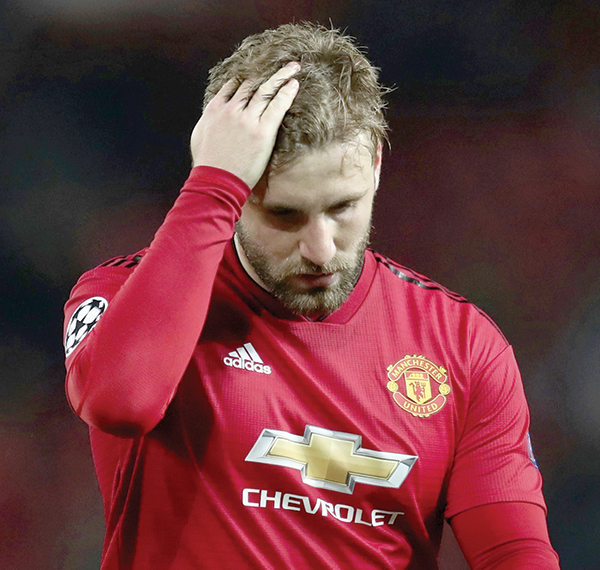 Shaw own goal hands Barca  control of Man United tie