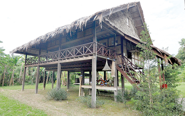  Woman builds house that keeps  Dusun Lotud culture alive