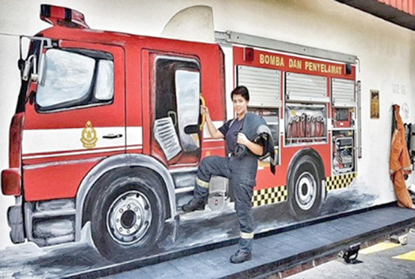 First woman in Sabah to head fire station