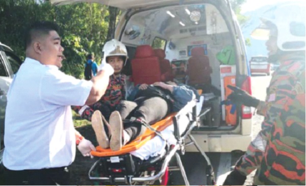 Toddler escapes injury in Ranau mishap