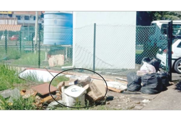Vacant plot at Towering treated as dumping ground