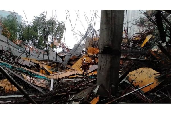 'Four trapped in KL condo collapse'