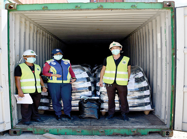 Consignment of soil abrasives worth RM304k seized in Labuan