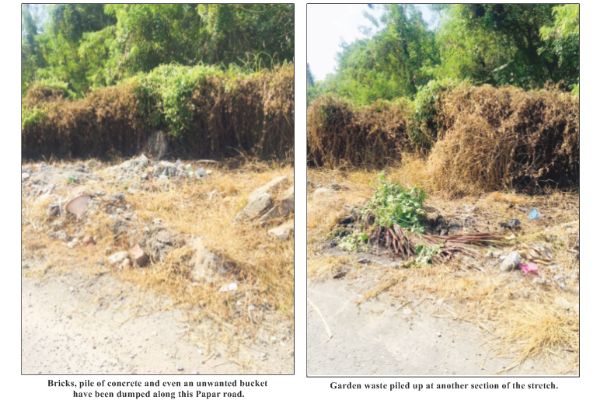 Papar road verge turned into dumping  ground