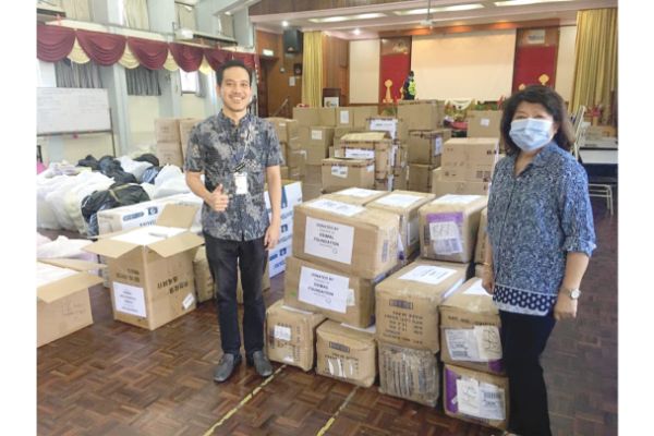 RM50,000 worth of facemasks, boot covers for frontliners