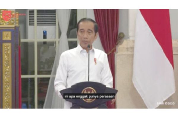 Jokowi’s angry speech draws negative public response
