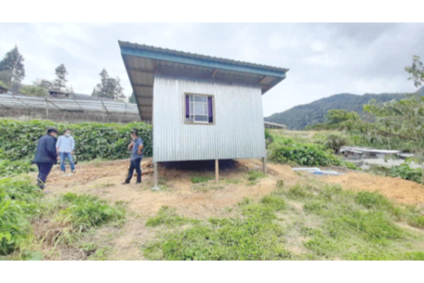 New house for homeless woman in Ranau