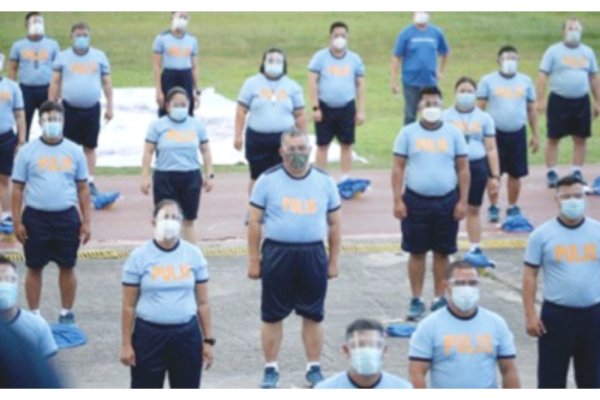 Filipino cops told to be fit and change habits
