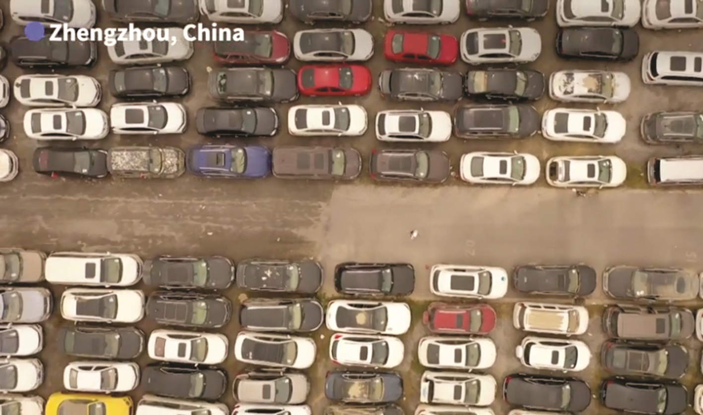 Car ‘graveyard’ a monument to the power of China’s record floods