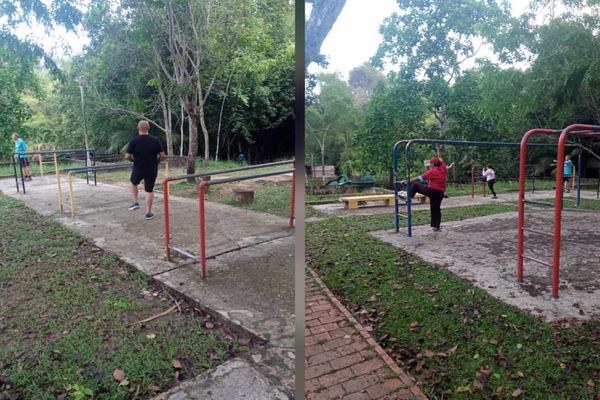 New exercise station for elderly at Tun Fuad Park