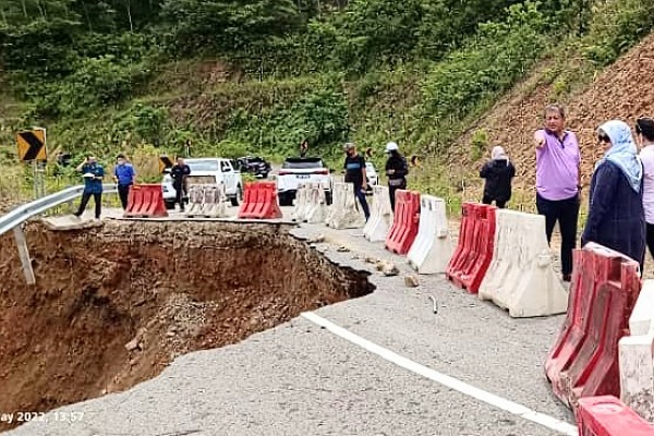 Tanah runtuh: JKR akan laksana jalan lencongan sementara Kiulu-Ranau esok