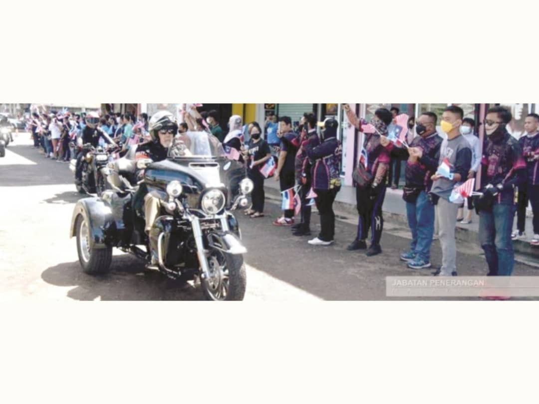 Head of State leads 150km motorcycle convoy