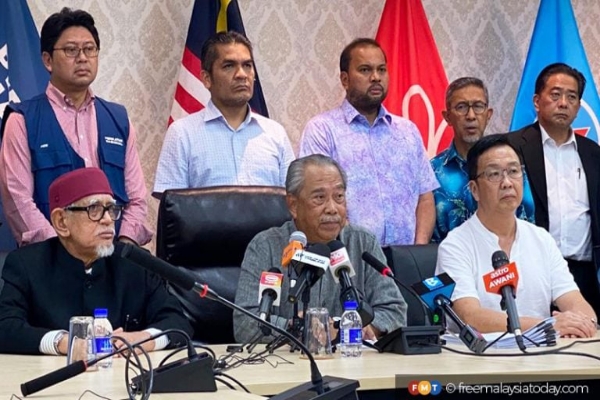 PN chairman Muhyiddin Yassin says he is not disputing the formation of a unity government, but Anwar Ibrahim’s appointment as prime minister.