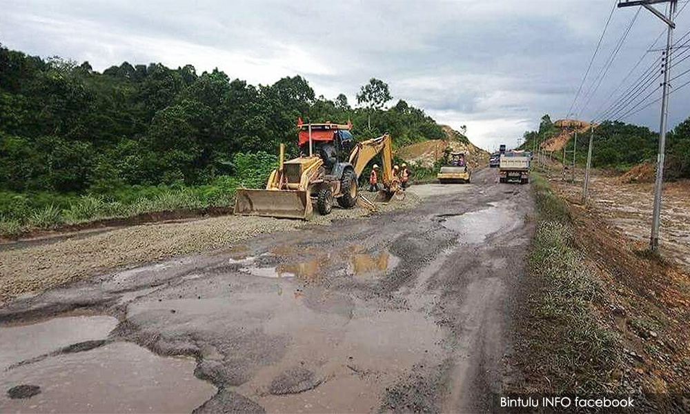 Poor Pan Borneo road construction