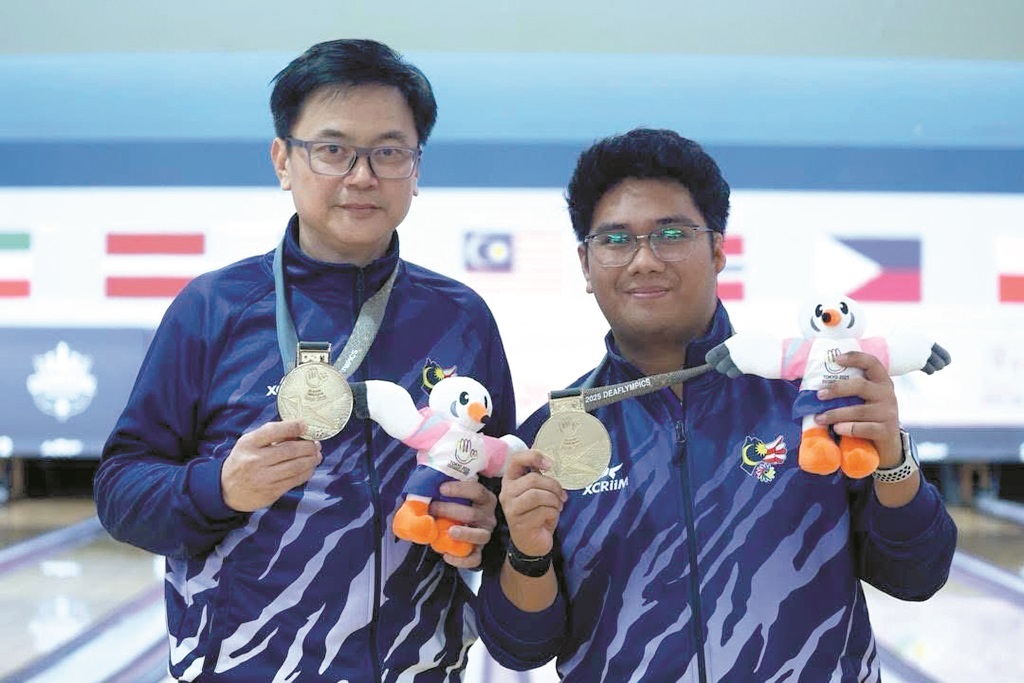 Ho (left) and Syabil.