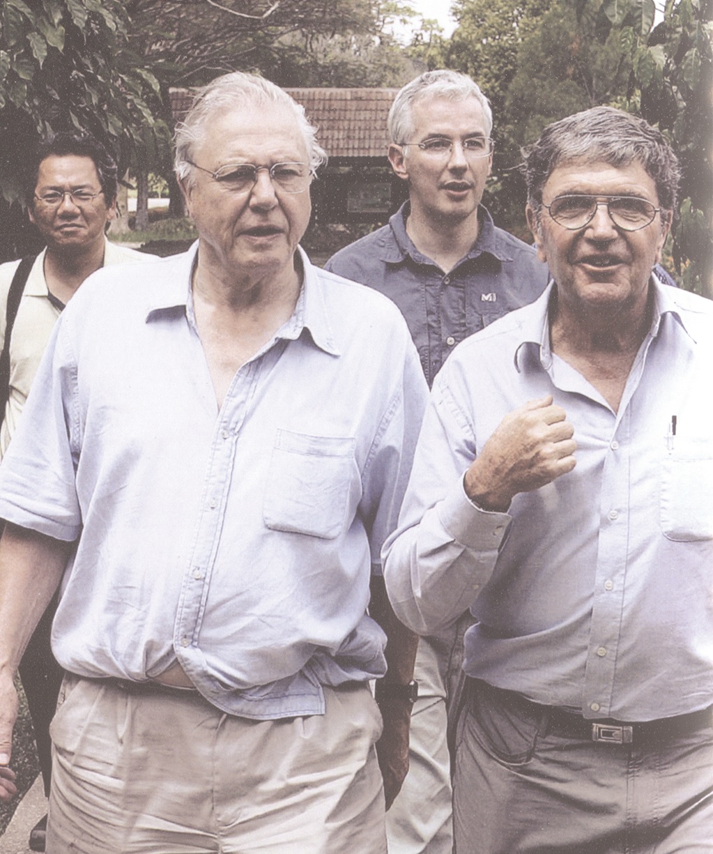 Tony with Sir David Attenborough. (Pic: Ben Chai) 