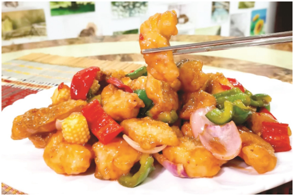 Sweet and sour fish fillets