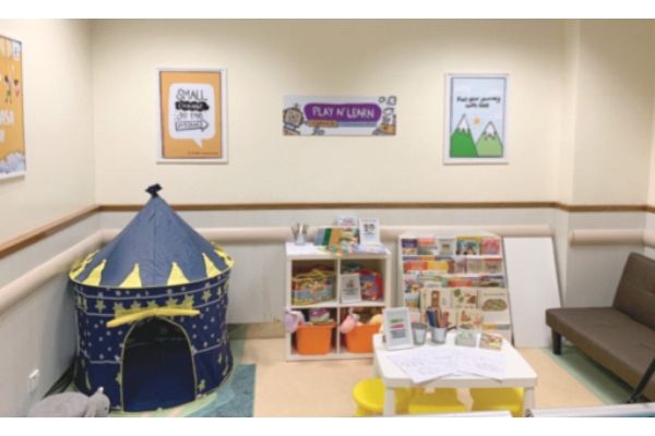 Extra Play and Learn Corner at Likas Hosp