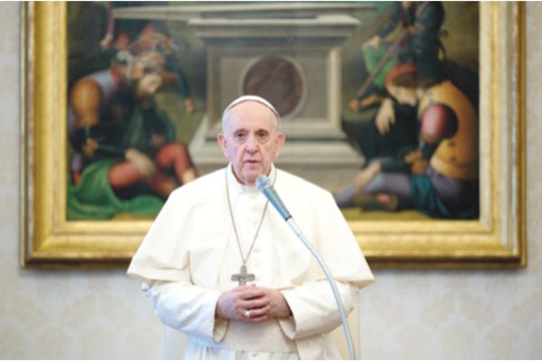 Pope presses young Catholics for new economy to save planet