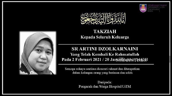 UiTM head nurse gives birth to her fifth child, then dies of Covid-19 complications