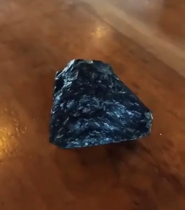 'Flaming stone' falls from sky