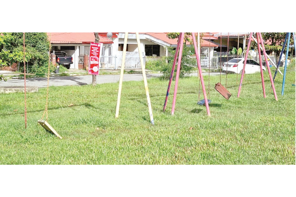 Manggatal playground facilities in bad shape
