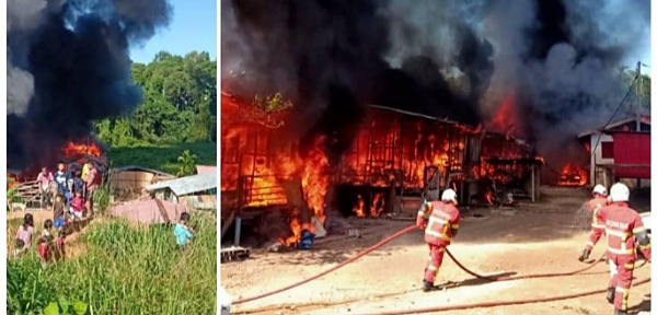 Fire destroys Penampang church, homes, vehicles 
