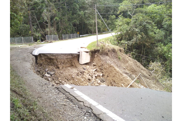 P’pang-Tambunan road cut off 