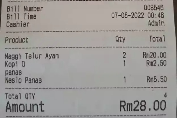 'This is Dubaian pricing!': Woman angry after Sabah restaurant charged her RM20 for two bowls of instant noodles 
