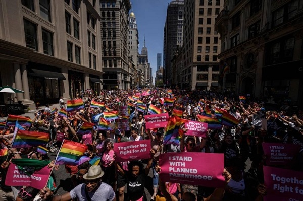 Stampede at New York Pride parade after fireworks mistaken for gunfire