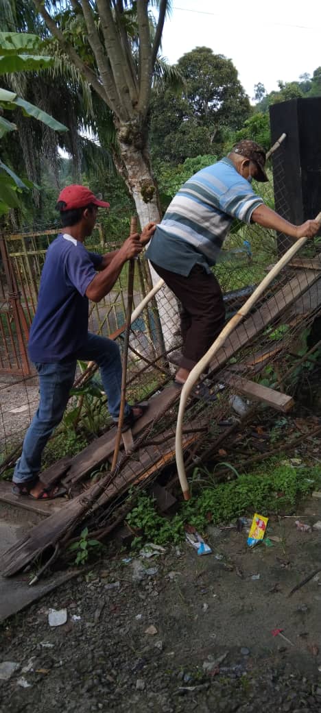DBKK baik pulih dua jambatan gantung di Inanam
