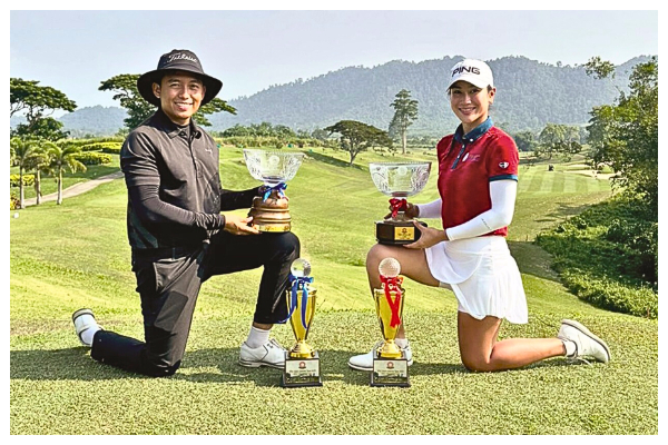 Nasrullah, Charlayne juara Kejohanan Golf Terbuka Amatur Sabah ke-37