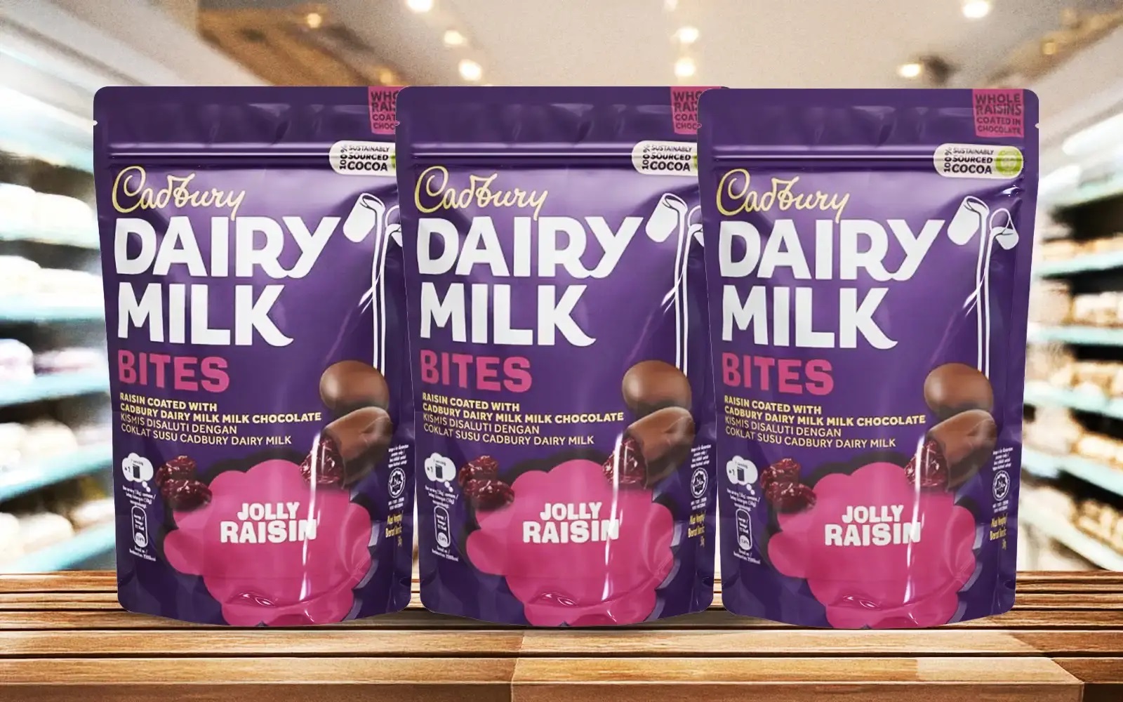 Cadbury’s raisin chocolate bites recalled for containing nuts