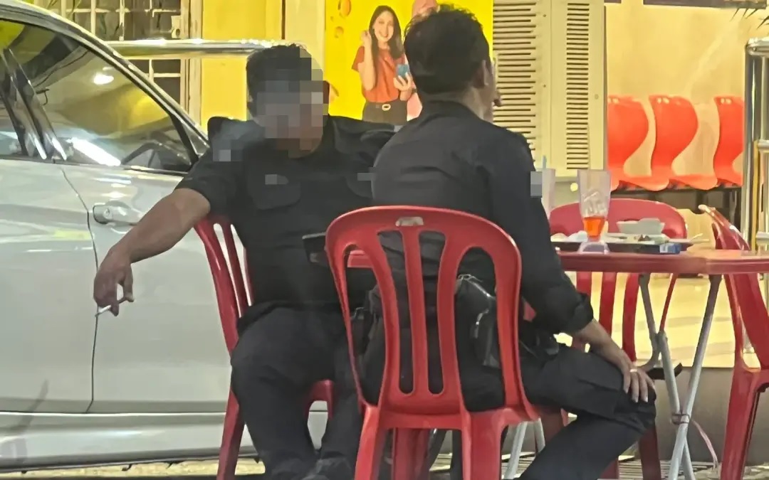 Police probe viral photo showing cop smoking at eatery