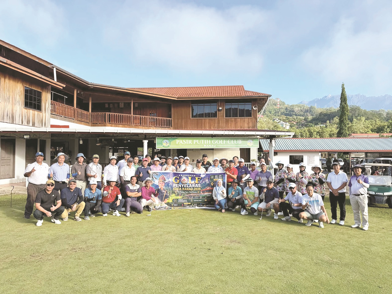 120 berentap pada Golf Penyelaras KDCA Ranau 