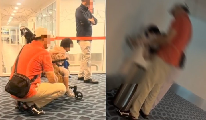 Father allegedly lets child defecate into bin at KLIA2