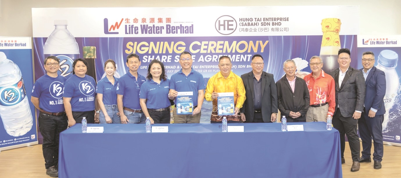Life Water share sale agreement for RM46 million stake in Hung Tai Group