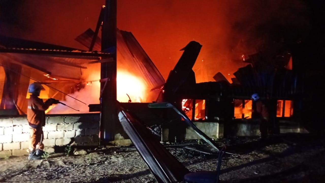 Five houses razed in Kota Marudu