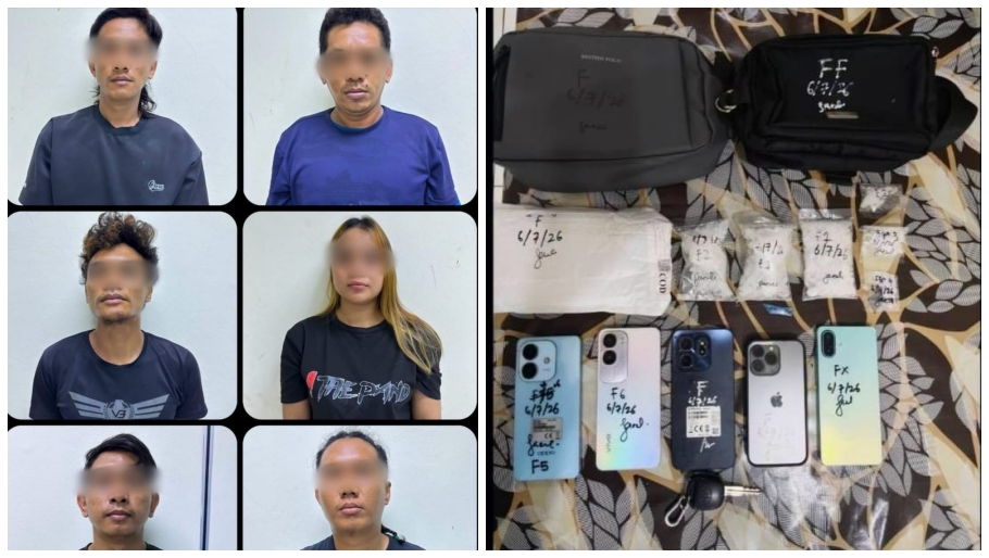 Six held, 161g of syabu seized in Kudat raids